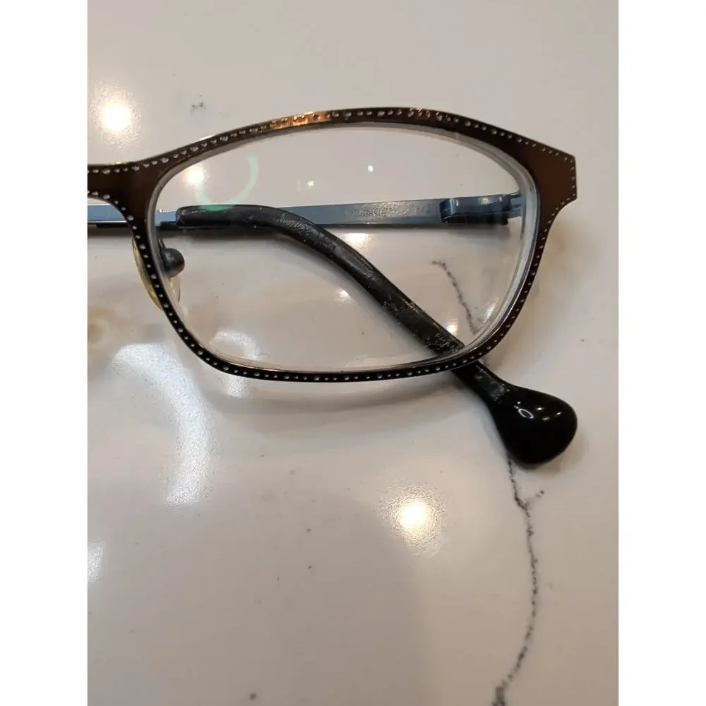 Lisa Loeb Wings 213 Chocolate Ivy Eyeglasses Frames 53-16-135 Cat Eye Glasses